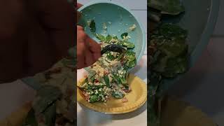 Cooking fast and easy rustic Quiche Lorraine with spinach [upl. by Onileva]