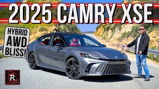 The 2025 Toyota Camry XSE Is A Blissfully Balanced Hybrid Family Sedan [upl. by Mathias531]