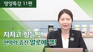 영양특강 11편 지치고 힘들 땐 면역력 증진 알로에 겔 [upl. by Htenek843]