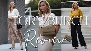 TORY BURCH FLEMING amp ROBINSON BAGS FULL REVIEW AND LOOKBOOK  TORY BURCH 30 OFF FALL EVENT [upl. by Butterfield177]