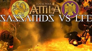 G1 Sassanid Empire vs ERE  Maximus vs Obelix  Total War Attila Battle [upl. by Ogilvy]