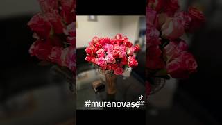 murano muranovase treasurefinds flowers 1000subscriber 100roses pink livelovefeel [upl. by Takken]