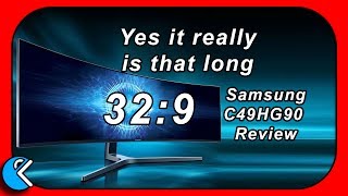 49 inch Curved Super Ultrawide Samsung C49HG90 with 329 review preview overview summary [upl. by Ydnic524]