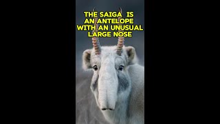 The Saiga Is An Antelope With An Unusual Large Nose shorts [upl. by Acim]