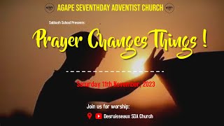 Agape SDA Church  Sabbath Worship  Saturday 11th November 2023 [upl. by Tigdirb]