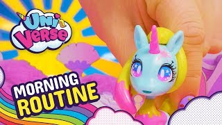 UNICORNS FUN MORNING ROUTINE  Universe Funny Unicorns  Ep 6 Morning Routine [upl. by Ellevart]