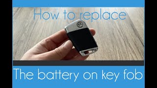 Volkswagen Key Fob Battery Replacement Passat Arteon… [upl. by Valenba593]