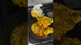 Egusi soup and pounded yam foodblogger chef food party [upl. by Carbrey325]