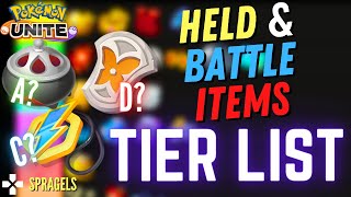 NEW Pokemon Unite Items Tier list [upl. by Bruis]