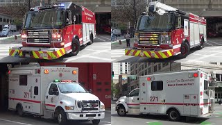 Chicago Fire Department Squad 1 amp Command Van 271 Responding [upl. by Hortensia]