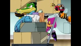 Sonic X Comparison Team Chaotix Moves Packages To Chris Room Japanese VS English [upl. by Hollerman]