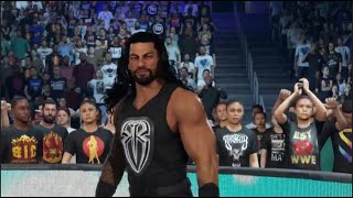 WWE 2K24  Roman Reigns 15 Full Entrance [upl. by Jonme]