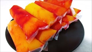 BOLIS DE MANGO CON CHAMOY Congeladas [upl. by Yenalem]