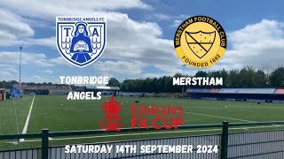 FINALLY WON AN FA CUP TIE  Tonbridge Angels 21 Merstham 14092024 [upl. by Nosyt119]