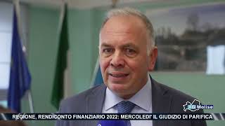 Regione rendiconto finanziario 2022 mercoledi il giudizio di parifica [upl. by Mokas]