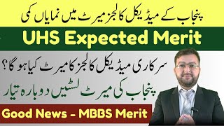 UHS Expected Merit 2023  UHS Merit Lists 2023  MDCAT 2023 Latest News [upl. by Nabatse]