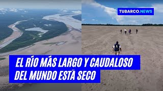 DE PARAÍSO A DESIERTO Así se ve la extrema sequía del río amazonas [upl. by Harsho]