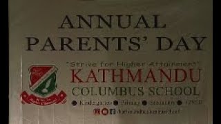 ANNUAL PARENTS DAY KATHMANDU COLUMBUS SCHOOL [upl. by Aelahc]