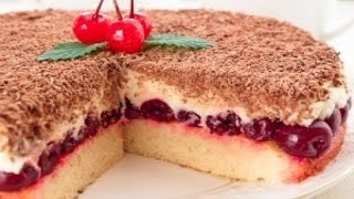 Бисквит с вишней ОЧЕНЬ ВКУСНЫЙ РЕЦЕПТ [upl. by Mellisent]