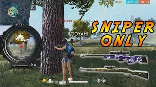 SNIPER ONLY BISA BOOYAH   CHALLENGE   FREE FIRE INDONESIA [upl. by Purvis]