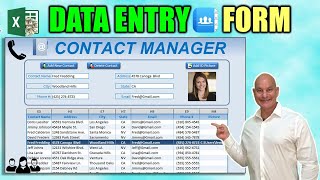 How To Create An Excel Data Entry Form WITHOUT A UserForm [upl. by Ydnagrub]