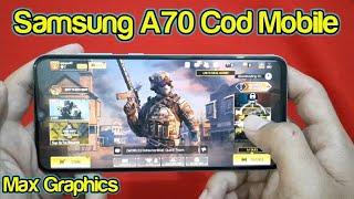 Cod Mobile On Samsung Galaxy A70 Max Graphics [upl. by Encratis]