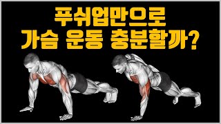 푸쉬업 하나로 가슴 근육 만들기 가능 [upl. by Borg]