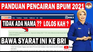 1 HARI CAIR BPUM 2021 TAHAP 3 BAGI PENDAFTAR BARU  CEK BERKAS YANG HARUS DI BAWA KE BANK [upl. by Tyre]