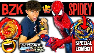 SPIDERMAN BEYBLADE BATTLE SPIDERMAN ULTIMATE NO WAY HOME TOURNAMENT [upl. by Fabyola]