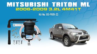 Prov22 Provent Installation Mitsubishi Triton ML 2006 2009 32L 4M41T DID [upl. by Eaner208]