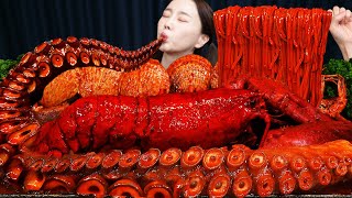 초대왕 문어다리 🔥 랍스터 해물 볶음짬뽕 먹방 레시피 Giant Octopus Legs Lobster StirFried Jjamppong Mukbang ASMR Ssoyoung [upl. by Emlyn]