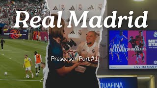 REAL MADRID vs BARCELONA in NYC  MatchTailgateMeet and greet with football LEGEND [upl. by Hgielime421]