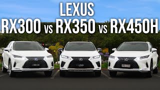 LEXUS RX300 vs RX350 vs RX450h  Luxury amp FSport amp Sports Luxury  Comprehensive Review [upl. by Ailegra]