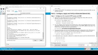 42210 Packet Tracer  Configuring Extended ACLs Scenario 1 [upl. by Dnalevets305]