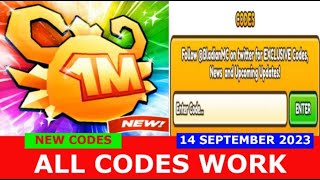 ALL CODES WORK 🎉1MX2🖱️ Tap Simulator X ROBLOX  NEW CODES  SEPTEMBER 14 2023 [upl. by Frechette]