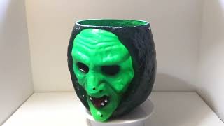 Trick or Treat Studios Halloween 3 Sturdy Plastic Green Witch Candy Pail Handle  Don Post Studios [upl. by Ydnarb45]