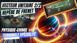 Les vecteurs unitaires 22  Repère de Frenet  Terminale spécialité physique chimie cours [upl. by Llerreg674]