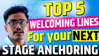 How To Start Stage Anchoring In English  Welcoming Lines For Stage Anchoring [upl. by Ocimad962]