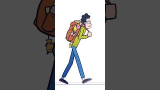 2D Walk cycle animation practice walkcycle 2danimation [upl. by Mcmaster]