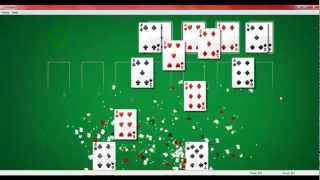 Solitaire Winning Animation HQ windows 7 [upl. by Eesac]