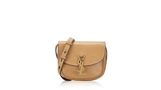 Saint Laurent Smooth Vintage Calfskin Kaia Small Satchel Brown Gold [upl. by Edylc]