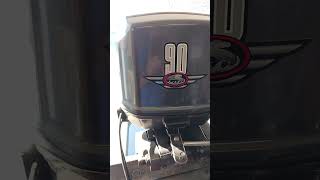 1999 Johnson 2 stroke 90hp tank test [upl. by Nylg944]