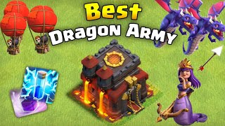 Best Th10 Drag Zap Attack  Th10 Zap Dragon Tutorial 2024 [upl. by Adiel]