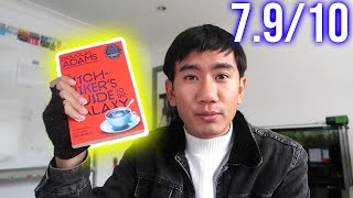 A Hitchhikers guide to the galaxy by Douglas Adams  7910 HONEST BOOK REVIEW [upl. by Amian]