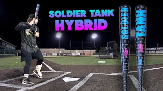 Hitting with the 2025 Soldier Tank HYBRID  BBCOR Baseball Bat Review [upl. by Ohs]