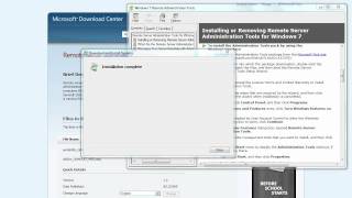 Step 2  Setting up the HyperV Admin Console using RSAT for Windows 7 [upl. by Sewellyn]