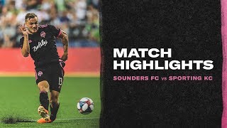 HIGHLIGHTS Seattle Sounders vs Sporting Kansas City [upl. by Nytsrik]