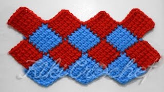 Crochet Entrelac Stitch [upl. by Airad644]