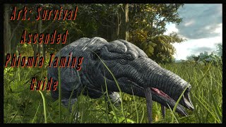 Phiomia Taming Guide  Ark Survival Ascended [upl. by Lunt]