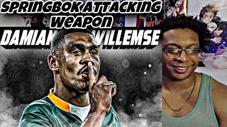 Reaction to Damian Willemse Is A Springbok Attacking Weapon  Speed Skills Steps amp Big Hits [upl. by Nnyletak506]